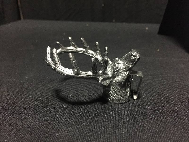 lot 196 image: Jagermeister plastic antler shot glass holder.