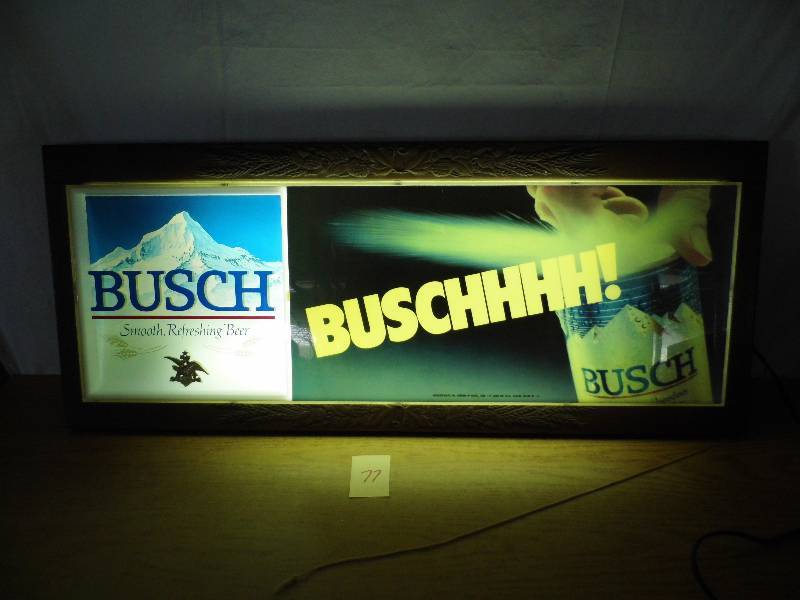 lot 77 image: Busch Sign