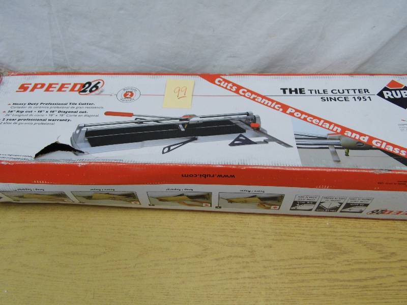 lot 99 image: Tile Cutter
