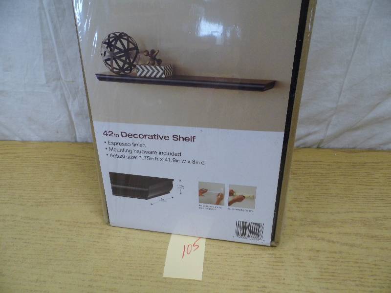 lot 105 image: 42 Shelf