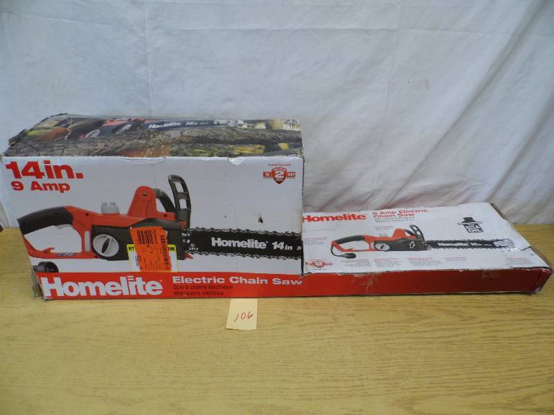 lot 106 image: Homelite Chain Saw