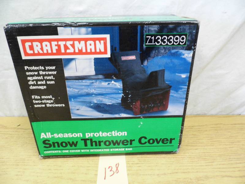 lot 138 image: Craftsman Snow Thrower Cover