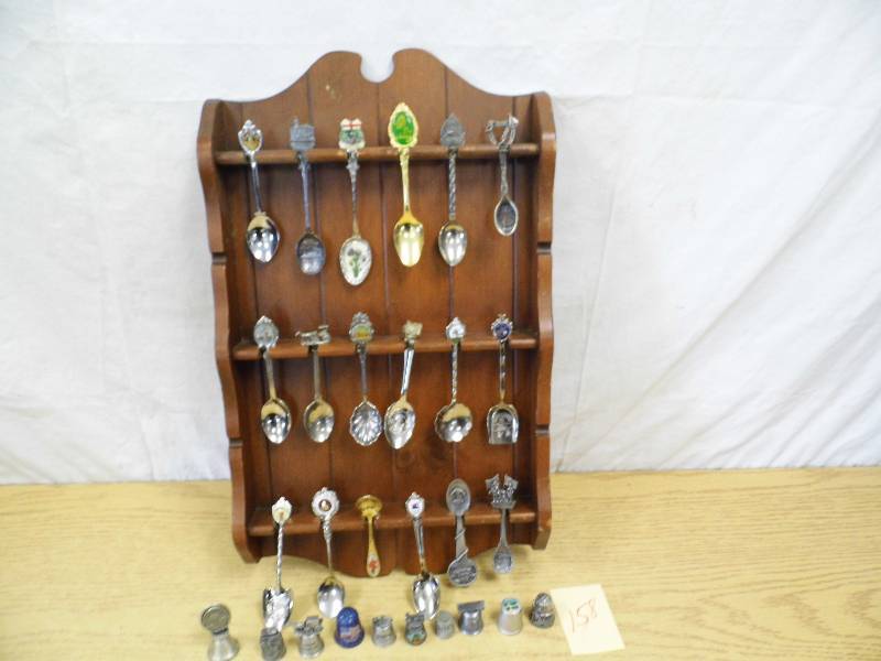 lot 158 image: Thimbles - Spoons