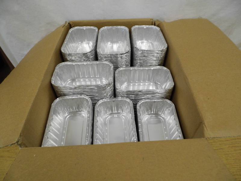 Box of New 1 Pound Loaf Baking Pans