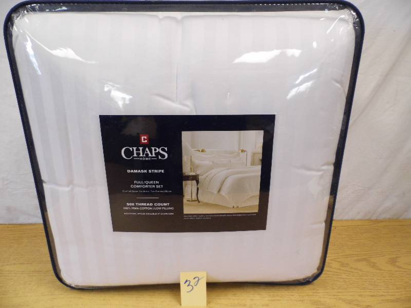 New Chaps Striped Damask Comforter