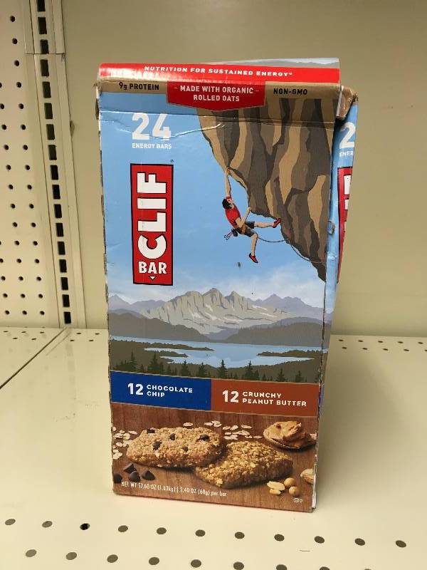 lot 46 image: CLIF BAR VARIETY 242.4OZ, RETAIL $19.89