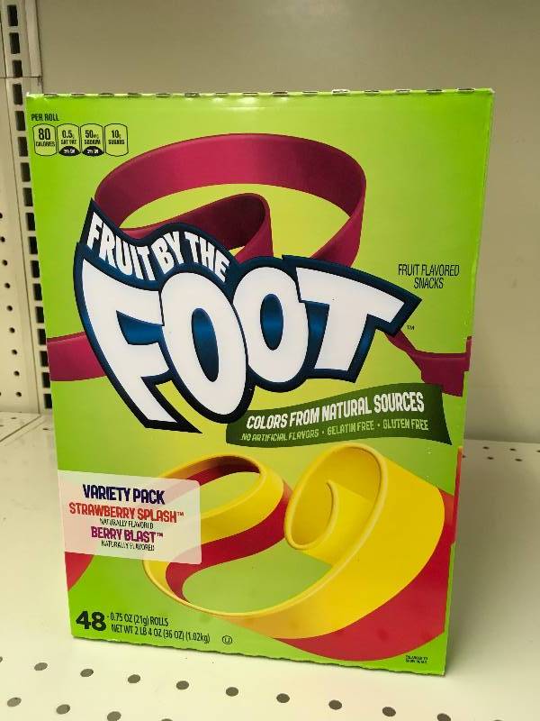 lot 47 image: FRUIT BY THE FOOT, 48.7 OZ, RETAIL $12.49