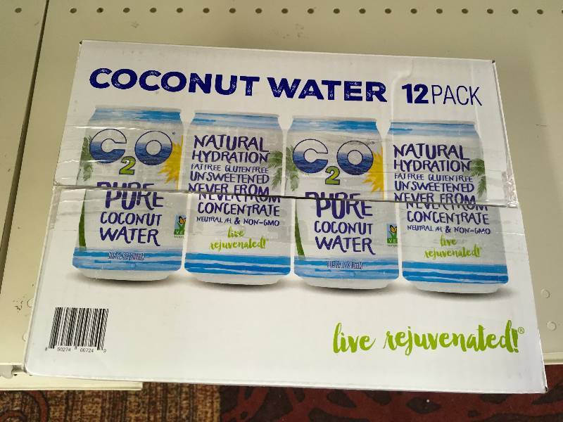 lot 96 image: C2O PURE COCONUT WATER, RETAIL $9.99