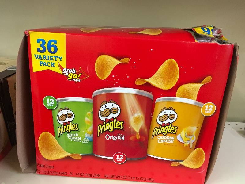 lot 98 image: PRINGLES VARIETY 361.3OZ, RETAIL $14.79