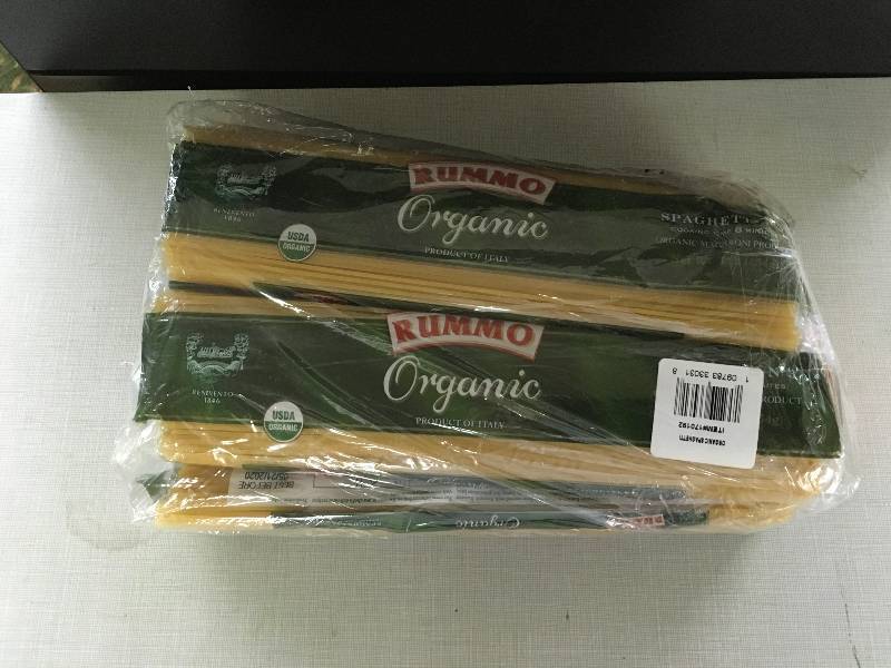 lot 104 image: RUMMO ORGANIC SPAGHETTI, RETAIL $6.99