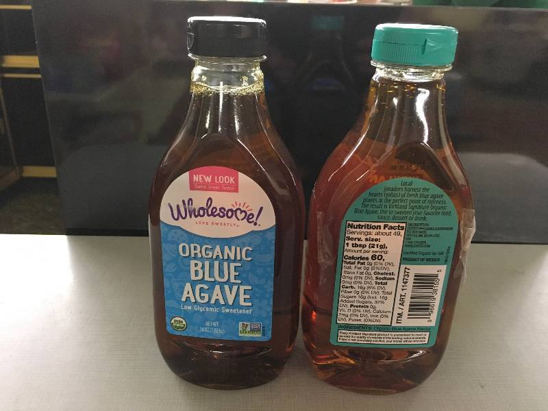 lot 112 image: TWO KS ORG BLUE AGAVE, RETAIL $8.79 EACH