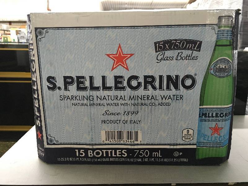 lot 118 image: SAN PELL MIN WTR 1525.3Z, RETAIL $16.99