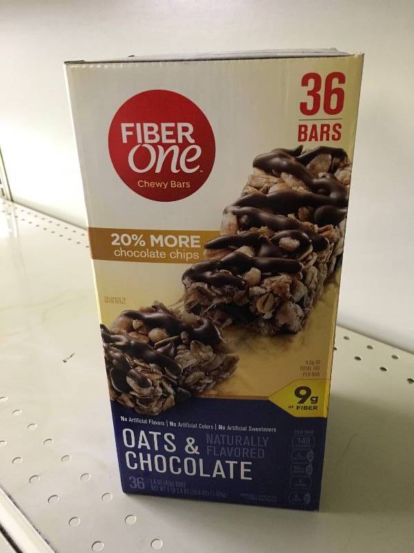 lot 133 image: FIBER1 OAT & CHOC 361.4Z, RETAIL $10.99