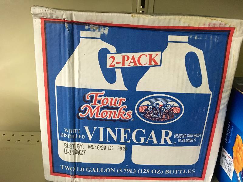 lot 140 image: FOUR MONKS VINEGAR 21GAL