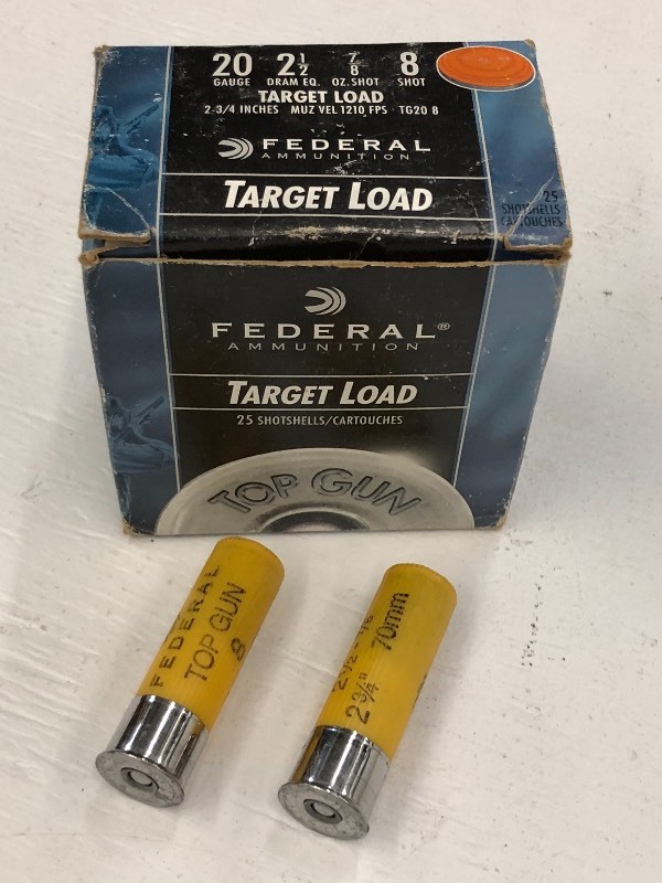 lot 3 image: Full Box Of Federal 20gauge 2.75 T...
