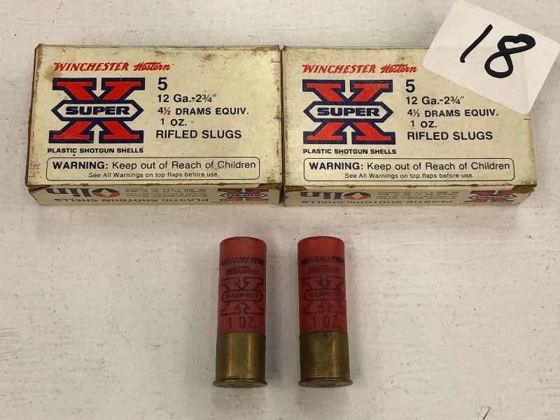 lot 18 image: (2) Boxes Of Winchester 12gauge 1oz...