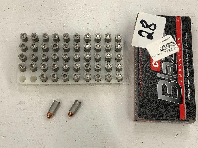 lot 28 image: (50) Rounds Of CCI Blazer .32Auto 7...