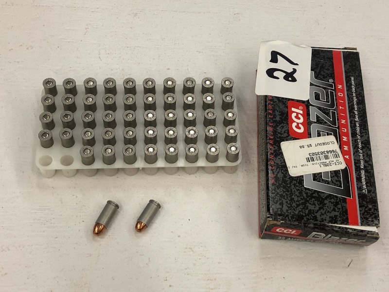 lot 27 image: (50) Rounds Of CCI Blazer .32Auto 7...