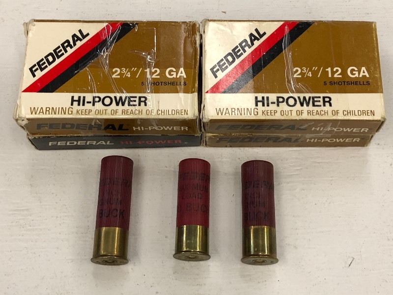 lot 43 image: (4) Boxes Of  Federal 12gauge 2.75...