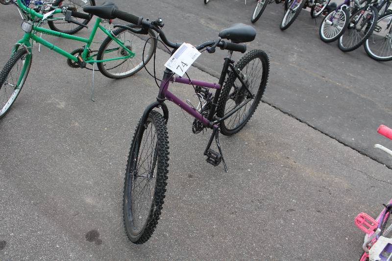 lot 74 image: Trek   Trail Bike with Purple 18in. Frame, 22in. Wheel
