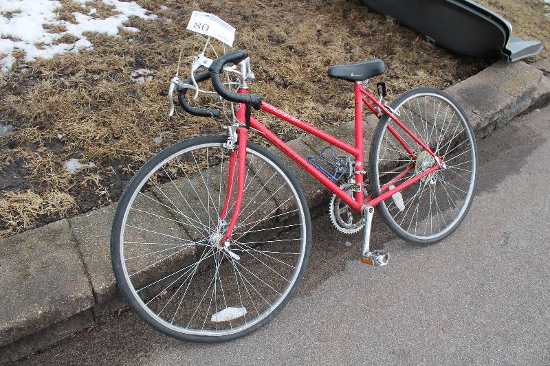 lot 80 image: Schwinn World Sport  Road Bike with Red 19.5in. Frame, 24in. Wheel