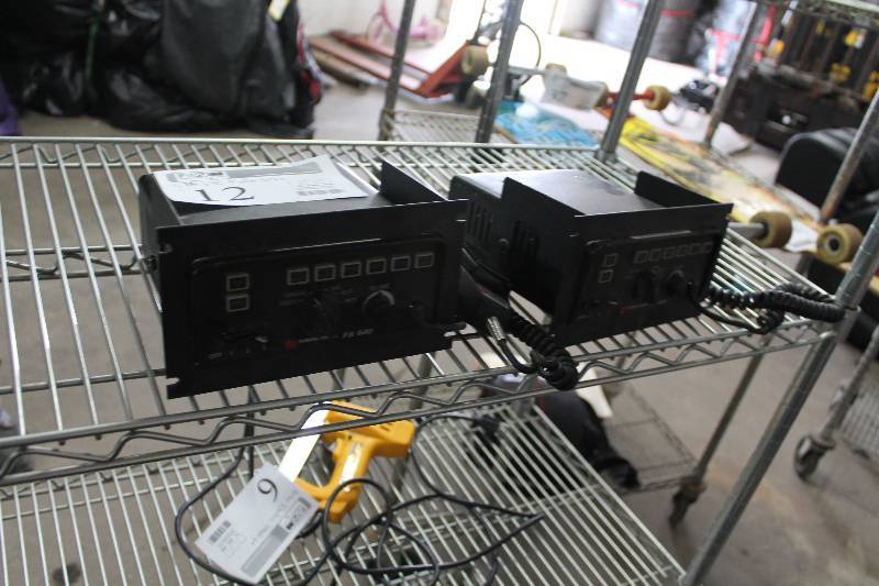 lot 12 image: Lot of (2) Federal Signal PA640 Radio Sets