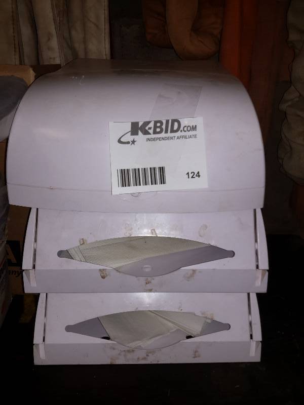 lot 124 image: 3 paper Towel dispensers