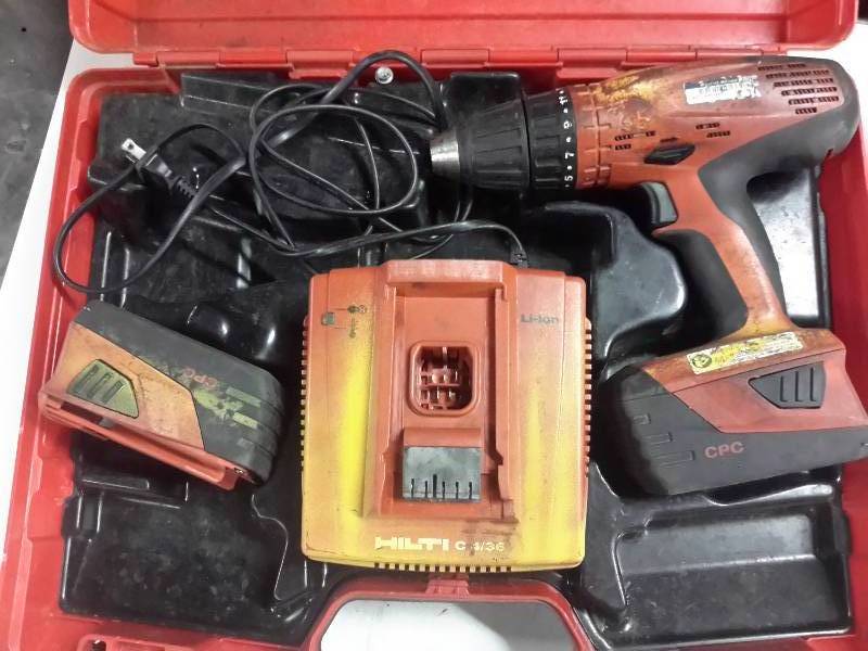 lot 25 image: 1 Hilti Cordless drill SF18-A  2, 18 V Batteries,  1 Charger