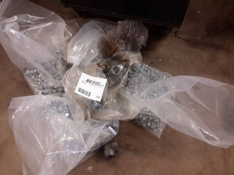 lot 235 image: Bags of nuts and Bolts as pictured Take it all.