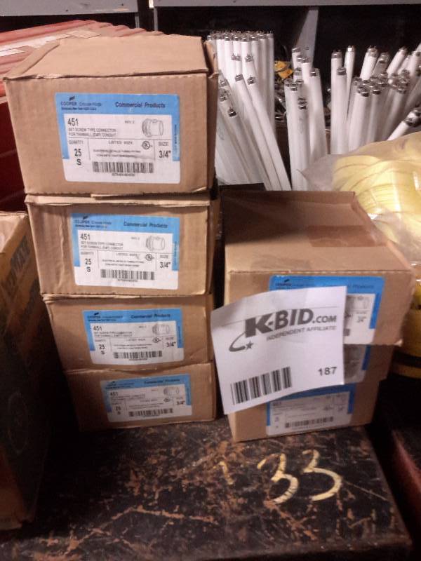 lot 187 image: Boxes of Electrical Connectors