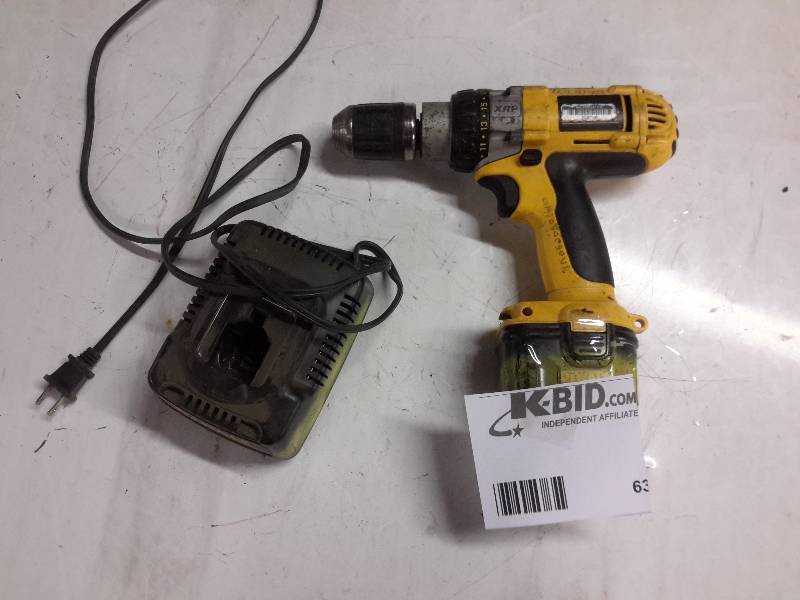 lot 63 image: Dewalt, Cordless Drill  1, 12V Battery, 1 Charger