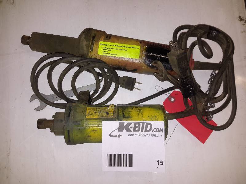 lot 15 image: Milwaukee, Die grinder  Bosch Die Grinder