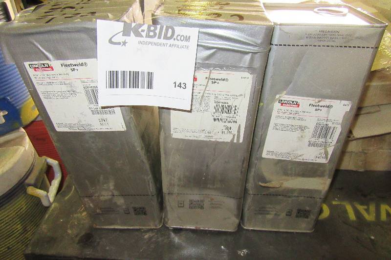 lot 143 image: 3 cans of weldin grods as pictured. See closeups