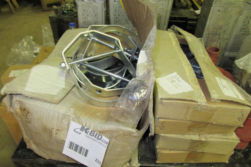 lot 233 image: Misc Sizes of pipe hangers