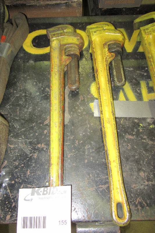 lot 155 image: 2, Rigid, 24in Pipe wrenches