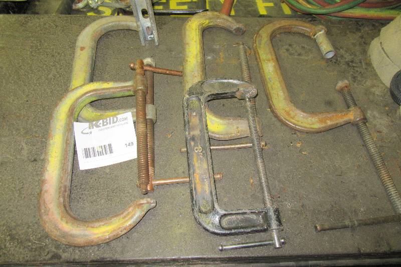 lot 149 image: 5, C clamps, various sizes