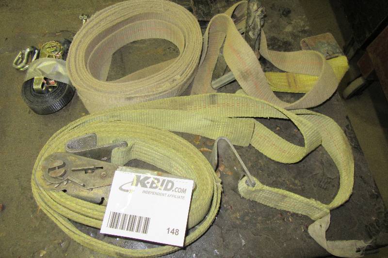 lot 148 image: 3, tow straps with Ratchets