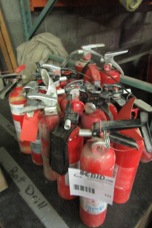 lot 131 image: 17 Fire Extinguishers