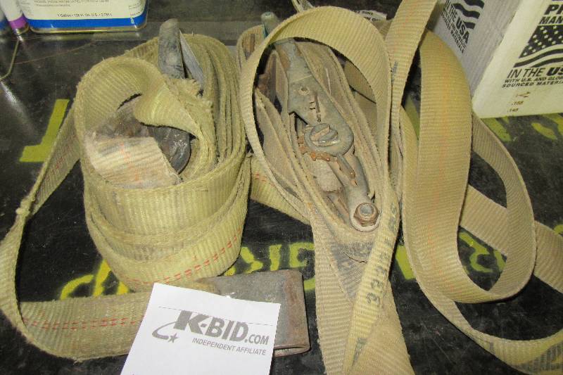 lot 127 image: 3 Tow Straps with Ratchet