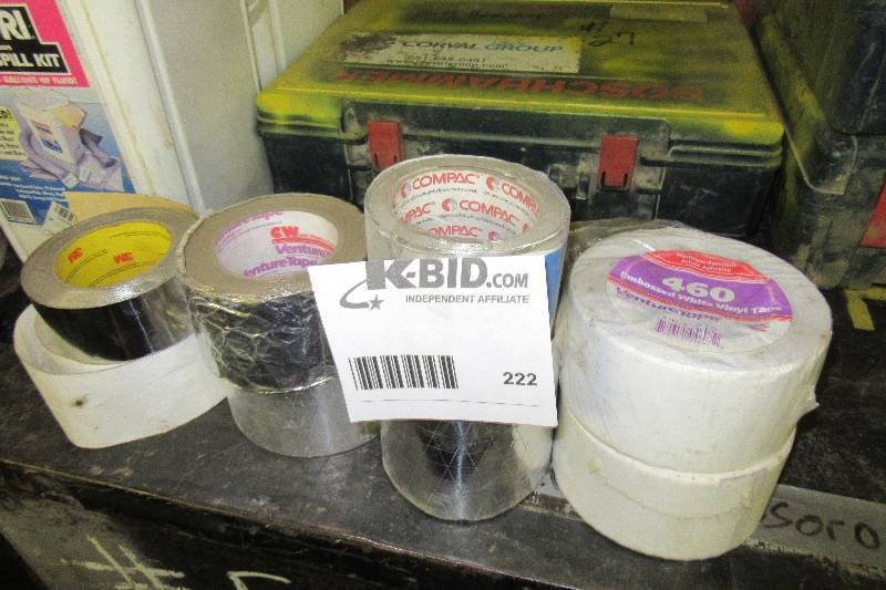 lot 222 image: Misc. Rolls of Tapes