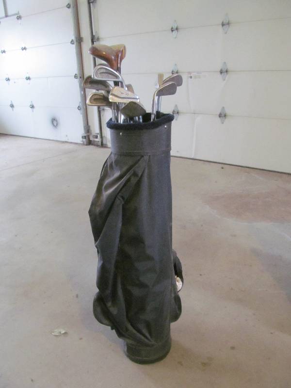 lot 17 image: golf clubs ,bag