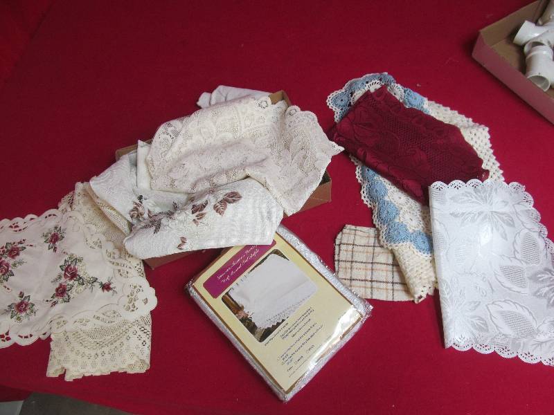 lot 109 image: lace table coverings