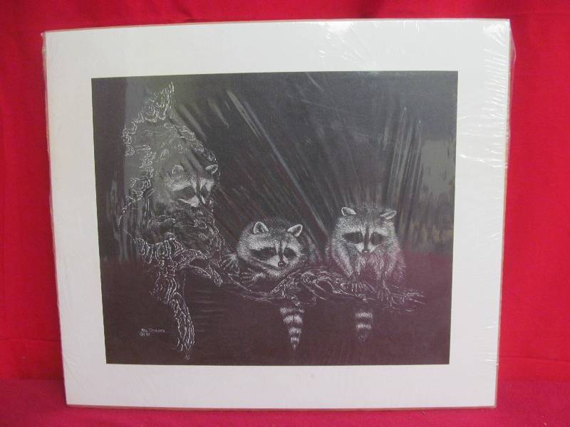 lot 133 image: pencil wax print