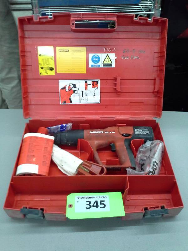 lot 345 image: Hilti DX A 40 Powder Actuated Tool