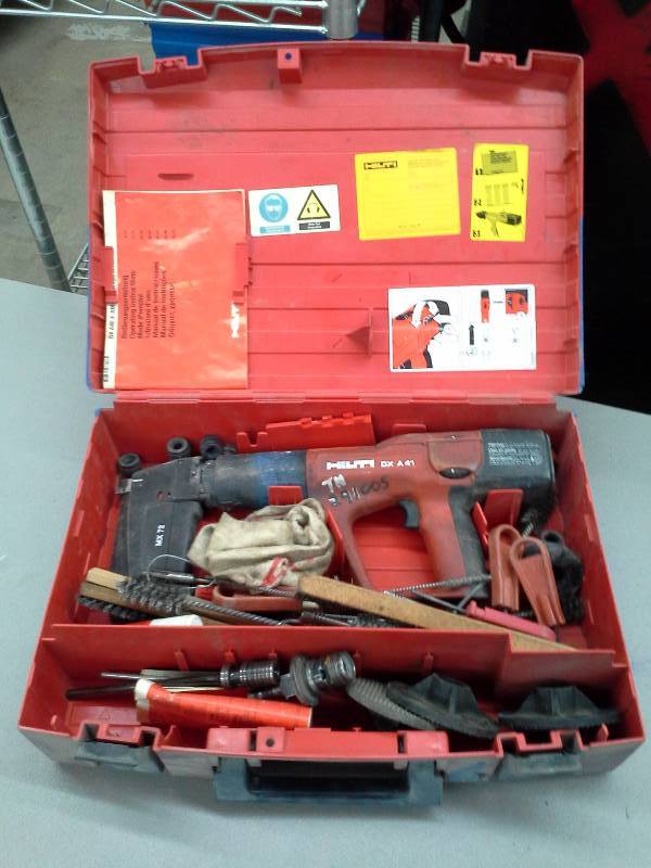 lot 347 image: Hilti DX A 41 Powder Actuated Stud Nail Tool