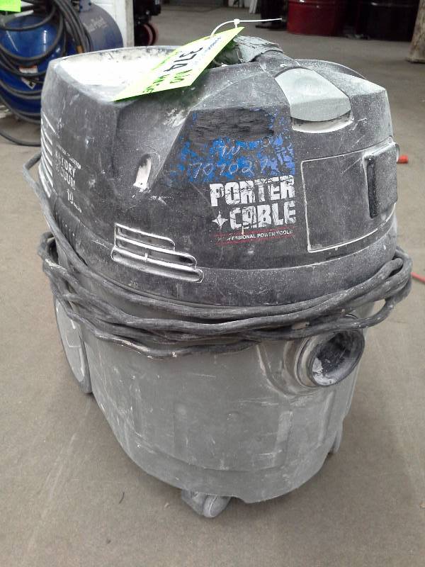 lot 374 image: Porter Cable Power Tool Triggered 10 Gal Vacuum
