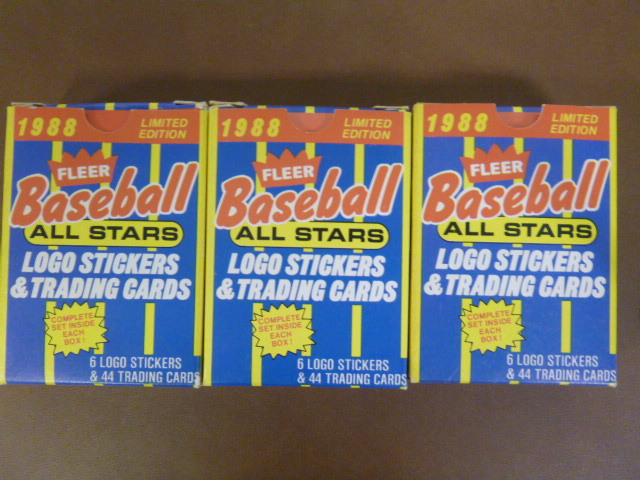 1988 Fleer Baseball Card Sets