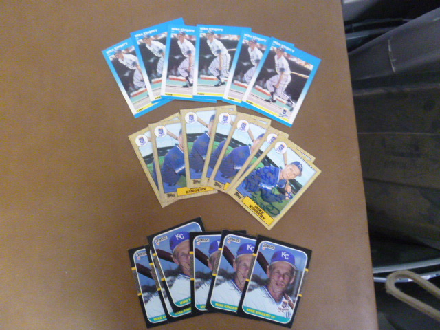 Mike Kingery Autographed Baseball Cards