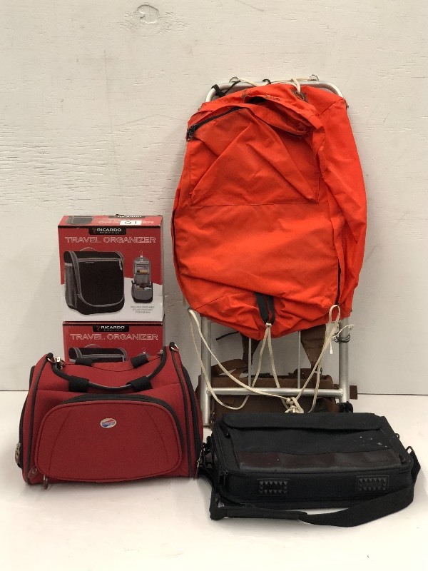 lot 10 image: Lot Of Hiking Pack, (2) Travel Org...