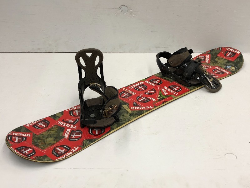 lot 11 image: Burton Snowboard With Custom Bindin...